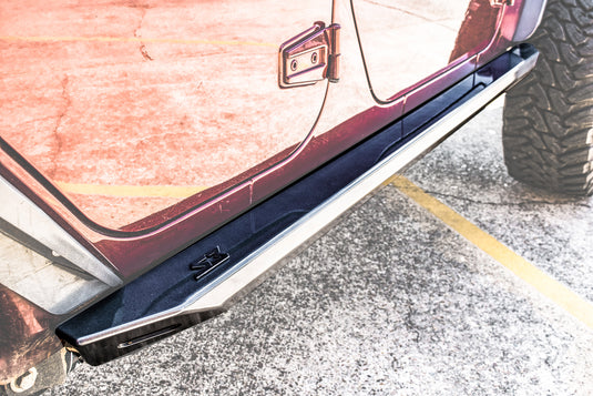 Jeep Wrangler JKU "Ambush Series" Side Steps / Rock Sliders w/ Integrated LED Rock Lights