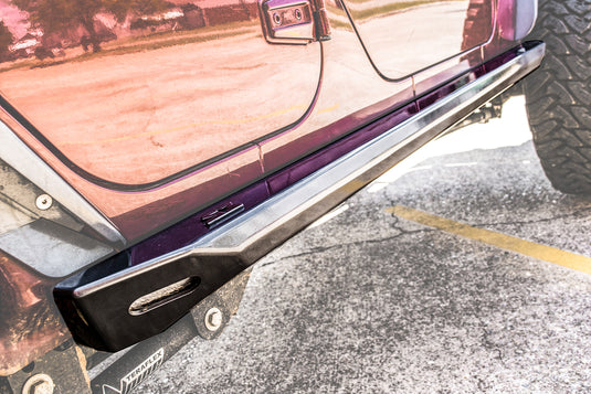 Jeep Wrangler JKU "Ambush Series" Side Steps / Rock Sliders w/ Integrated LED Rock Lights