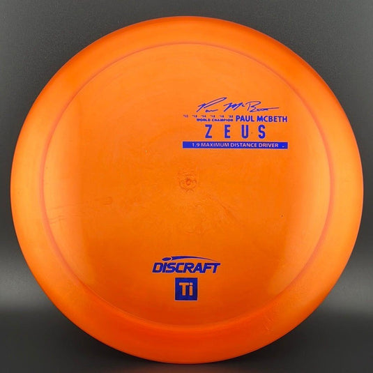 Titanium Zeus - First Run - Paul McBeth Limited Edition