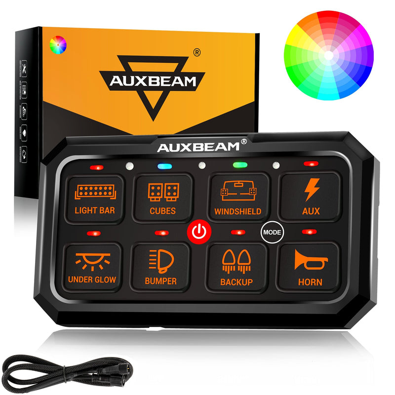 Load image into Gallery viewer, RA80 XL RGB Switch Panel, Larger Size, Toggle/ Momentary/ Pulsed Mode Supported
