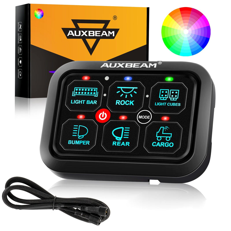Load image into Gallery viewer, RGB Series 6/8/12 Gang LED Switch Panel,Off Road Light Controller
