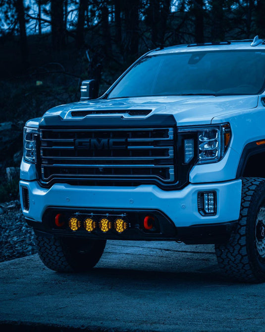 V-ULTRA Series LED Side Shooter Amber/White Pod Lights with Amber DRL