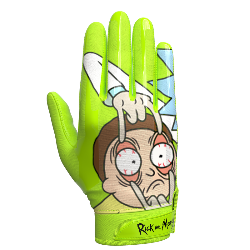 Load image into Gallery viewer, Phenom Elite Rick and Morty Football Gloves - VPS1
