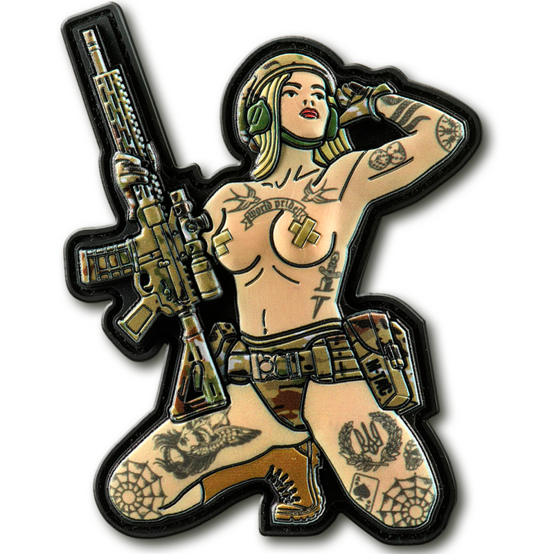 Load image into Gallery viewer, M-Tac Morale Patch Tactical Girl
