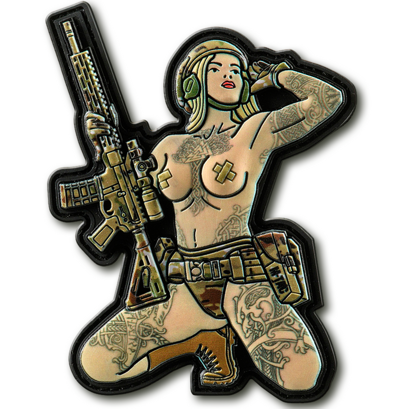 Load image into Gallery viewer, M-Tac Morale Patch Tactical Girl
