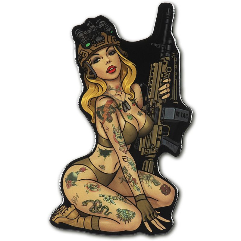 Load image into Gallery viewer, M-Tac Morale Sticker Tactical Girl

