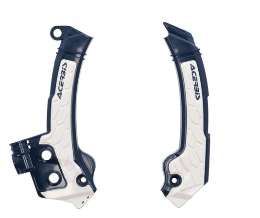 Acerbis 23+ Husqvarna FC/FX/ TC/ TXi/ FE/ TE Frame Guards- X-Grip - Blue/White 2979601006