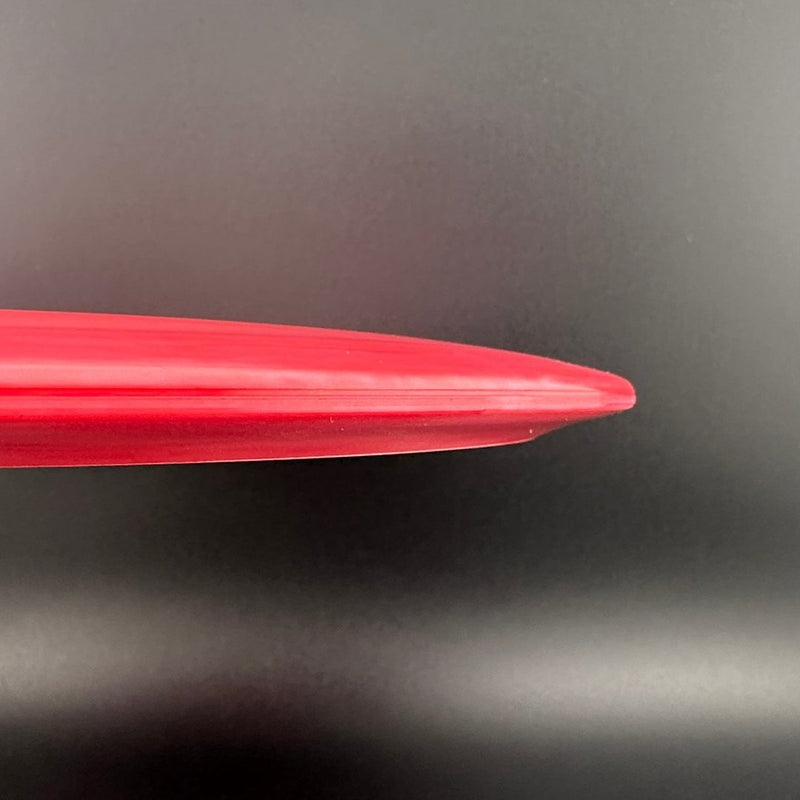 Load image into Gallery viewer, Swirly S-line FD - Red Split Dye - Discmania Tattoo stamp
