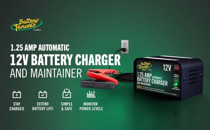 Load image into Gallery viewer, Battery Tender Plus 1.25 AMP 12V Battery Charger and Maintainer
