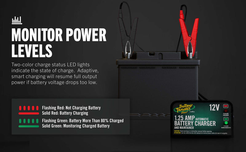 Load image into Gallery viewer, Battery Tender Plus 1.25 AMP 12V Battery Charger and Maintainer
