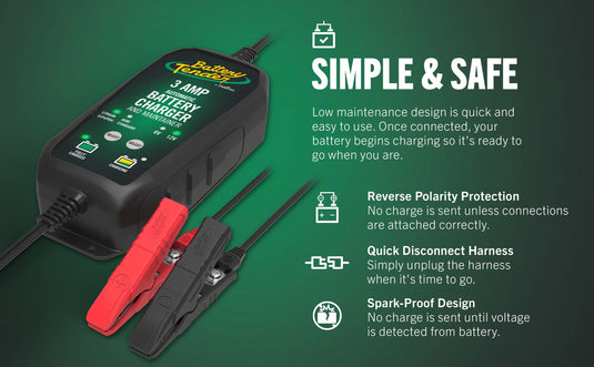 Power Tender® 3 Amp 12V/6V Battery Charger and Maintainer