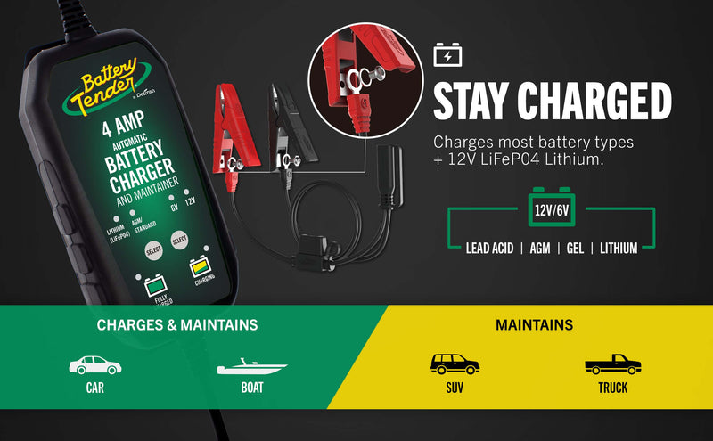 Load image into Gallery viewer, Power Tender® 4 Amp 12V/6V Battery Charger and Maintainer
