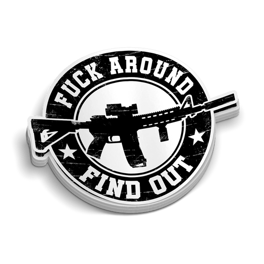 FAFO Round Hard Hat Decal