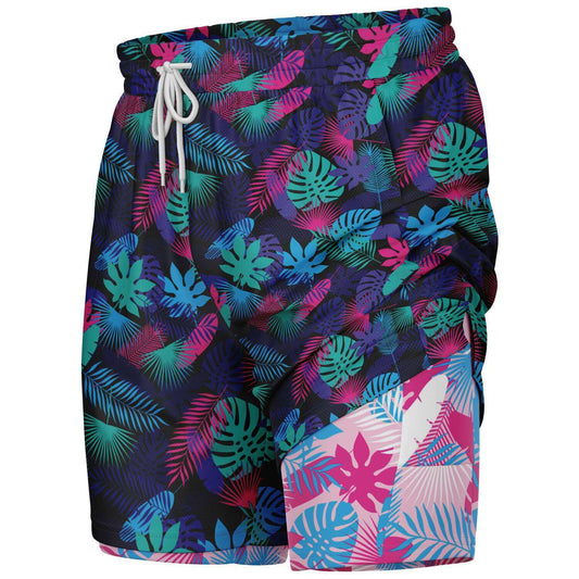 Rad Palm Neon Jungle Men's 2-in-1 Shorts