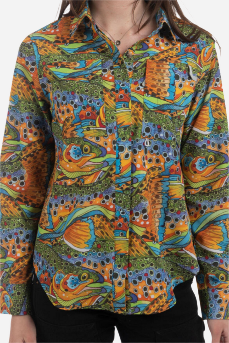 Load image into Gallery viewer, Unbound Brown Tunic Fishing Shirt
