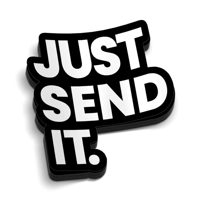Load image into Gallery viewer, Just Send It Hard Hat Decal
