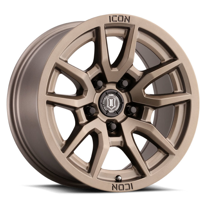 Load image into Gallery viewer, ICON Vector 5 17x8.5 5x150 25mm Offset 5.75in BS 110.1mm Bore Bronze Wheel

