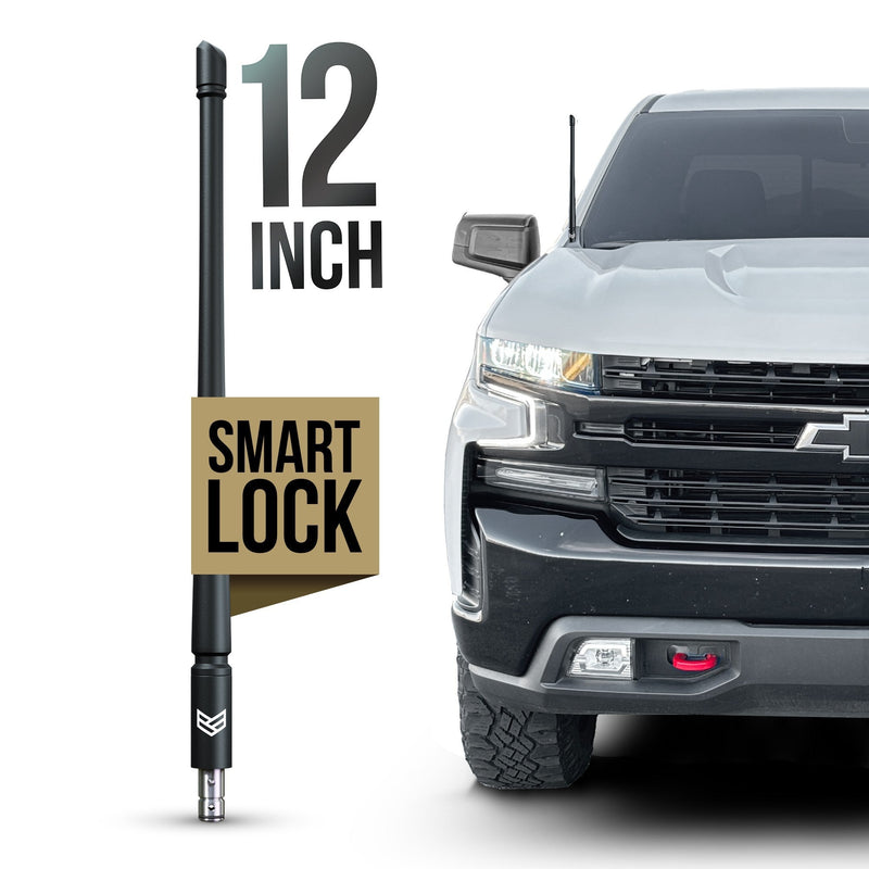 Load image into Gallery viewer, CHEVY &amp; GMC SMARTLOCK™ SHORT FLEXIBLE ANTENNA 12 INCH (NEW!)
