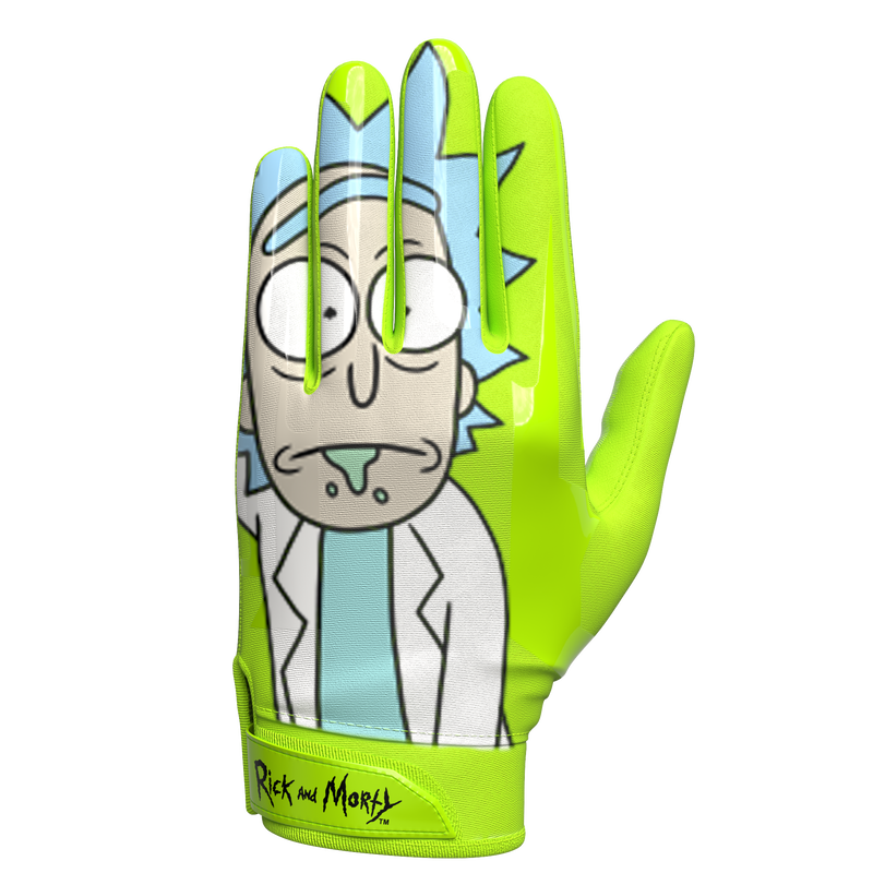 Load image into Gallery viewer, Phenom Elite Rick and Morty Football Gloves - VPS1
