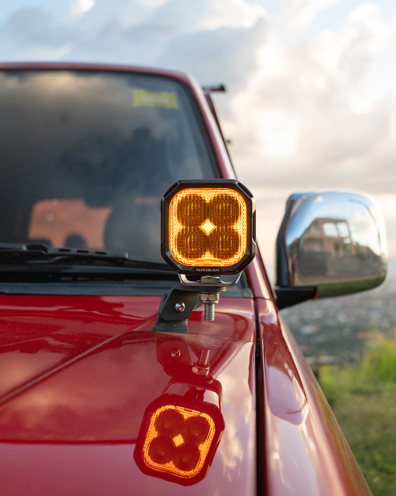 Load image into Gallery viewer, Color Play Series 3 Inch 100W LED Pod Lights Off Road Lights with White DRL &amp; Amber Turn Signal Lights
