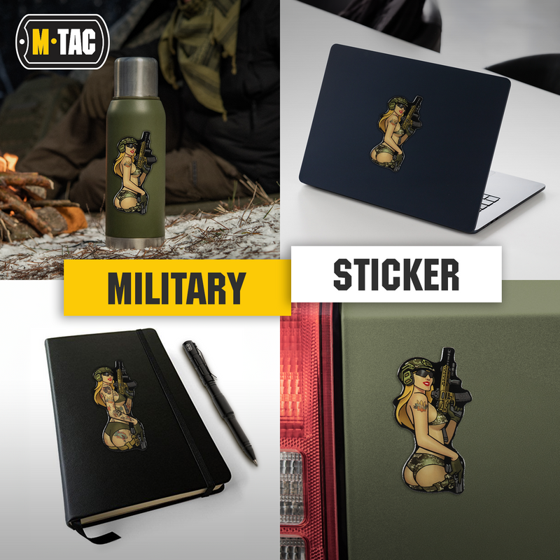Load image into Gallery viewer, M-Tac Morale Sticker Tactical Girl
