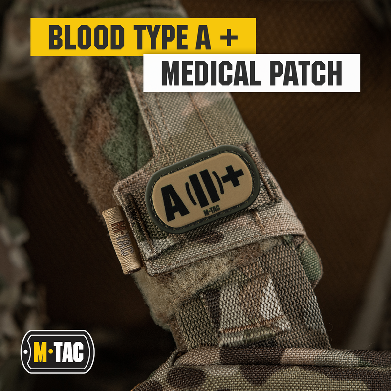 Load image into Gallery viewer, M-Tac Molle Medical Patch Blood Group

