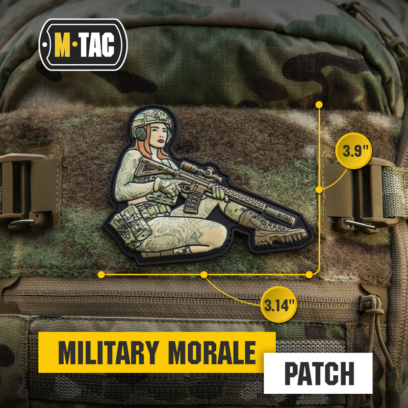 Load image into Gallery viewer, M-Tac Morale Patch Tactical Girl
