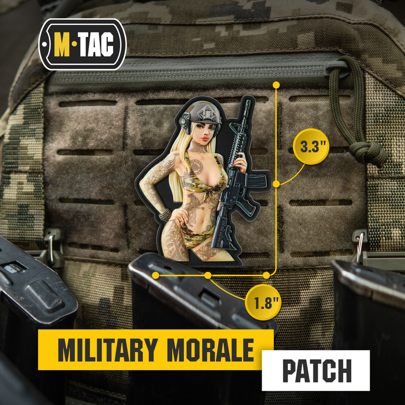 Load image into Gallery viewer, M-Tac Morale Patch Tactical Girl
