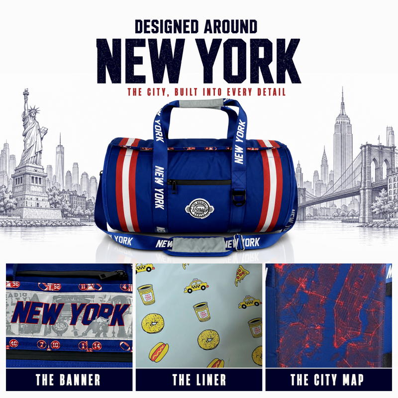Load image into Gallery viewer, New York Duffel Cooler - Blue
