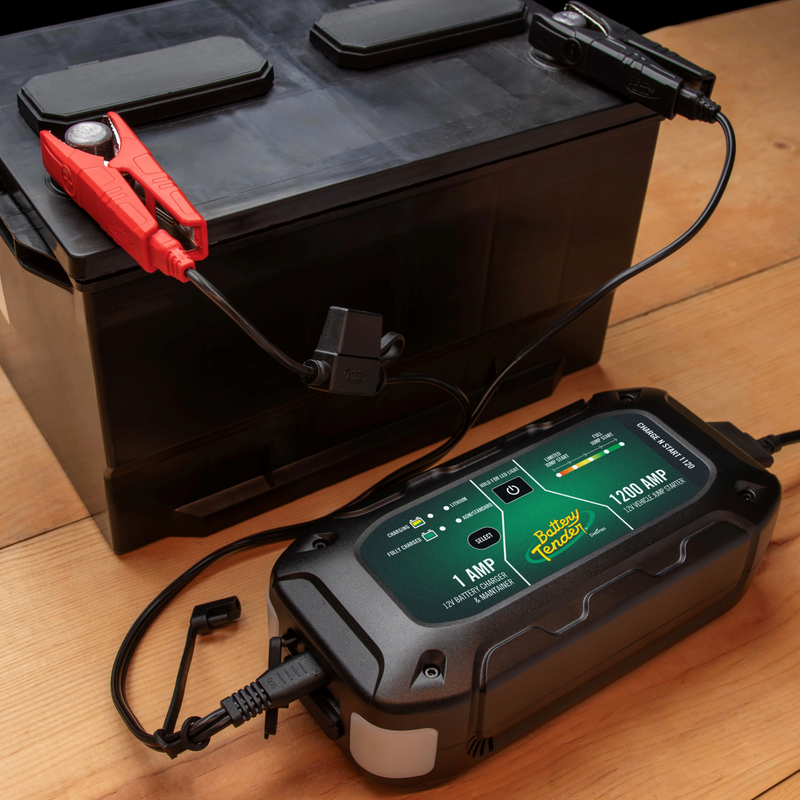 Load image into Gallery viewer, Charge N Start 1120 — 1 Amp Battery Charger &amp; 1200 Amp Jump Starter
