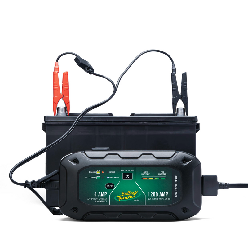 Load image into Gallery viewer, Charge N Start 4120 — 4 Amp Battery Charger &amp; 1200 Amp Jump Starter
