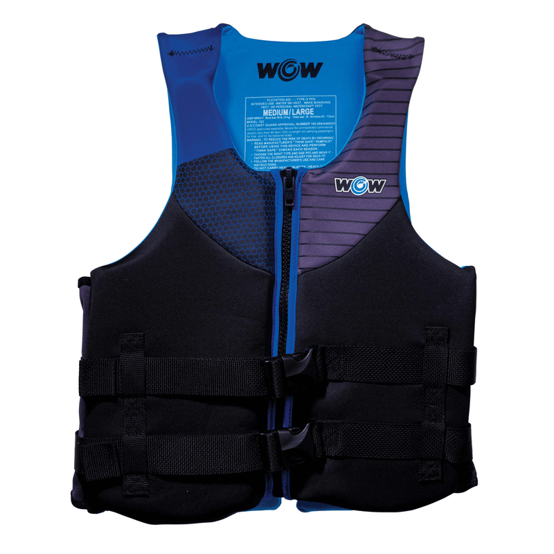 Load image into Gallery viewer, WOW Watersports Feel Good Dual Sized Evoprene PFD Personal Floatation Device for Adults
