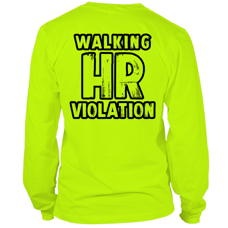 Load image into Gallery viewer, HR Violation - Long Sleeve Hi-Vis T-Shirt
