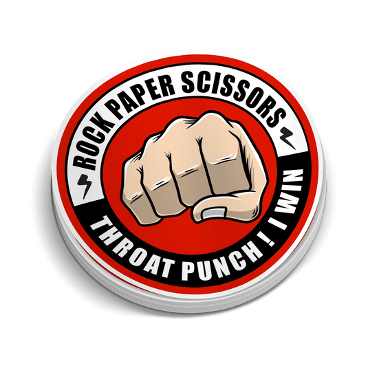 Throat Punch Hardhat Sticker