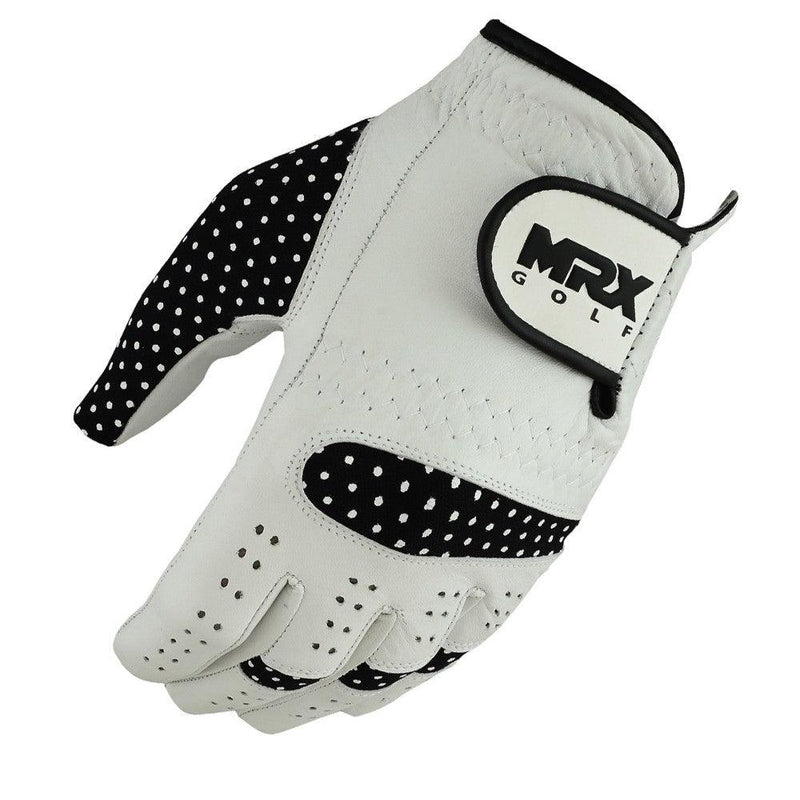 Load image into Gallery viewer, New Women Golf Gloves Cabretta Leather White Black
