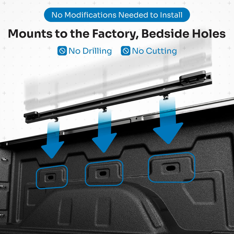 Load image into Gallery viewer, Integral Rails - Bedside Rail System - Chevrolet Silverado &amp; GMC Sierra 2500/3500 (2020+ 6'9" Bed Only)
