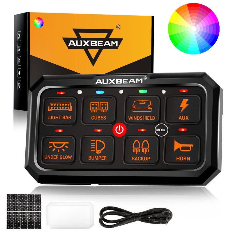 Load image into Gallery viewer, RA80 XL RGB Switch Panel, Larger Size, Toggle/ Momentary/ Pulsed Mode Supported
