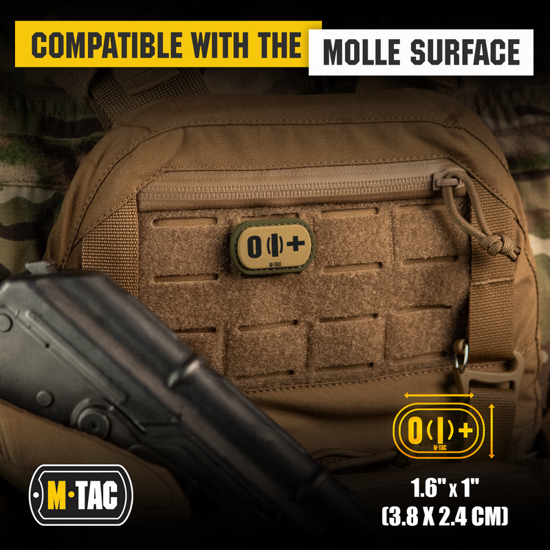 Load image into Gallery viewer, M-Tac Molle Medical Patch Blood Group
