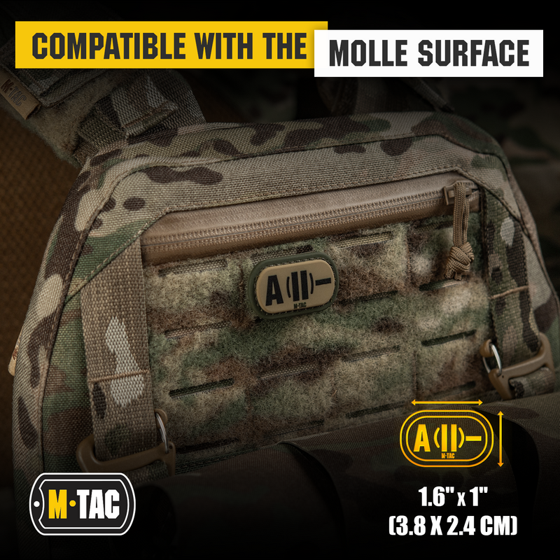 Load image into Gallery viewer, M-Tac Molle Medical Patch Blood Group
