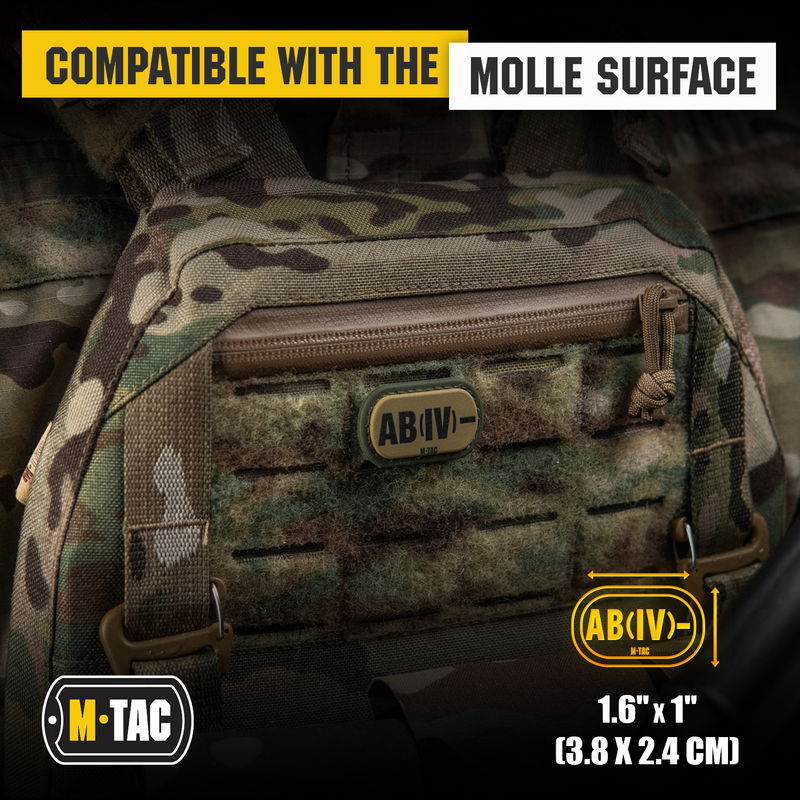 Load image into Gallery viewer, M-Tac Molle Medical Patch Blood Group

