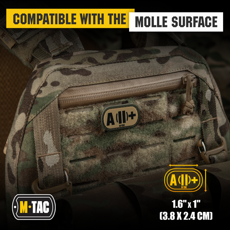 Load image into Gallery viewer, M-Tac Molle Medical Patch Blood Group
