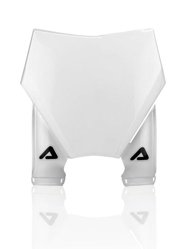 Acerbis 23+ KTM SX125-300/SX-F250-450/XC125-300/XC-F250-450 Front Number Plate-Raptor 2 - White 2983160002