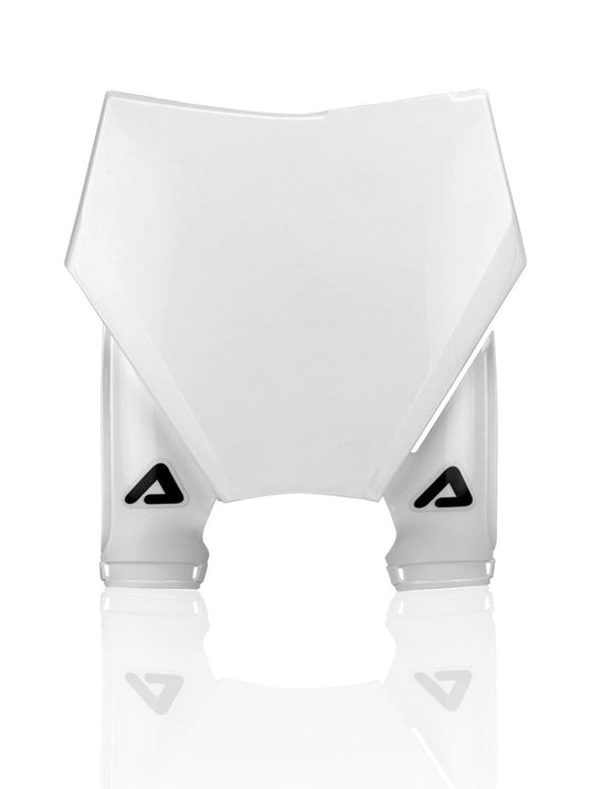Acerbis 23+ KTM SX125-300/SX-F250-450/XC125-300/XC-F250-450 Front Number Plate-Raptor 2 - White 2983160002