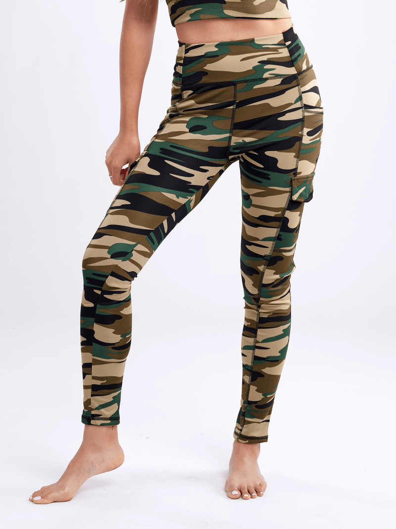 Load image into Gallery viewer, JupiterGear High-Waisted Leggings with Side Cargo Pockets
