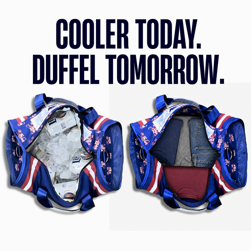 Load image into Gallery viewer, New York Duffel Cooler - Blue
