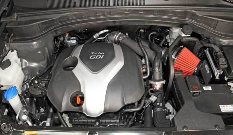 Load image into Gallery viewer, AEM Induction AEM 14-15 Hyundai Sante Fe L4 2.0L - Cold Air Intake System - Gunmetal Gray 21-749C
