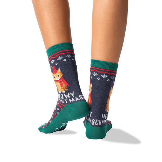 Meowy Christmas Non-Skid Slipper