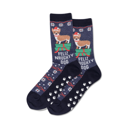 Feliz Naughty Dog Non-Skid Slipper
