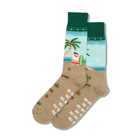 Surfing Santa Non-Skid Slipper