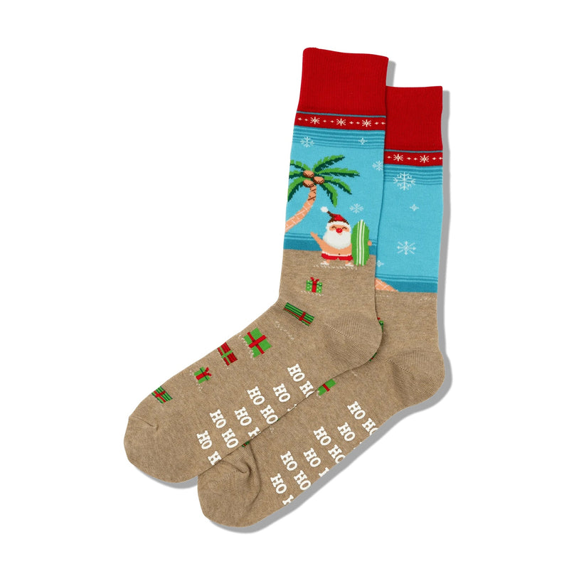 Load image into Gallery viewer, Surfing Santa Non-Skid Slipper

